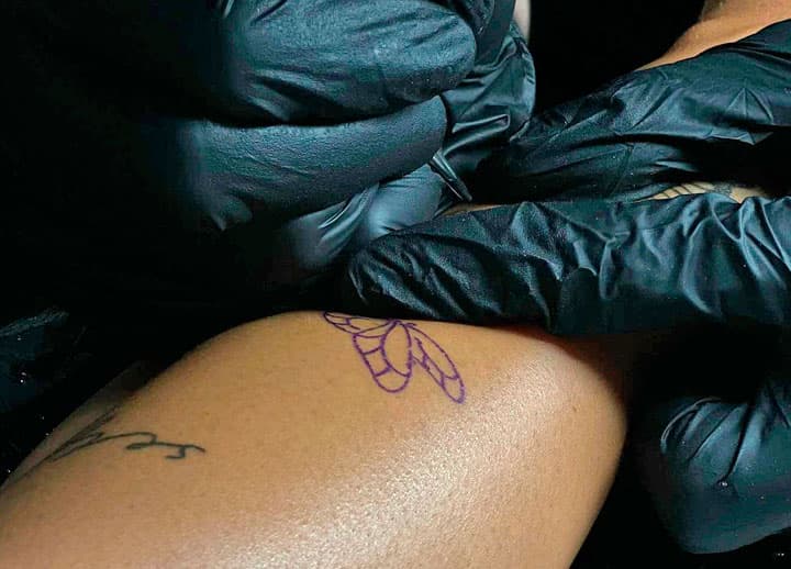 Tatuaje realizado en el estudio Icetattoo de Pontevedra